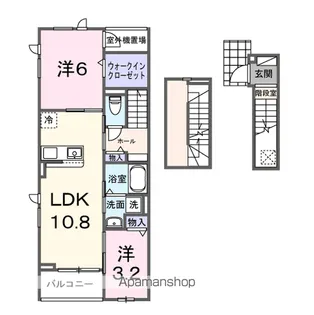 サニーコート伏見【3階】の間取り