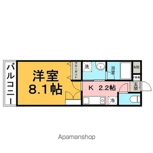 Kステューディオ【2階】の間取り