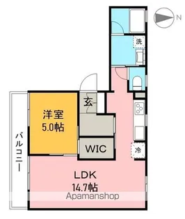 CASA BLANCA【2階】の間取り