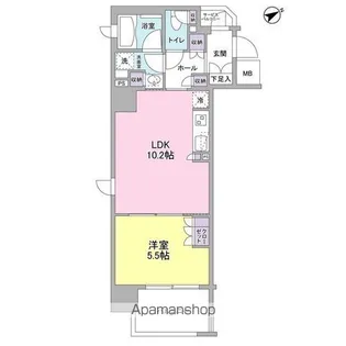 フレアージュ恵比寿【10階】の間取り