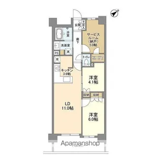 ARK CITY船堀【1階】の間取り