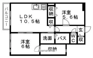 ラ・グランデ杉1【1階】の間取り