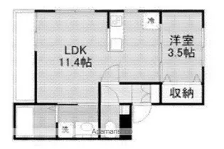 シャローム ノア【2階】の間取り