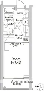 カスタリア渋谷櫻丘【2階】の間取り