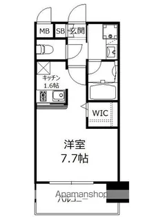 福岡県福岡市博多区築港本町【マンション】の間取り