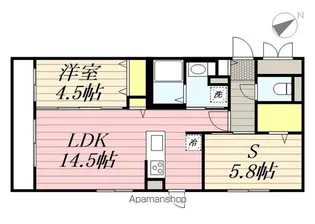 ガーデンクォーツ琴似【2階】の間取り