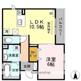 セゾン ソレイユ【1階】の間取り