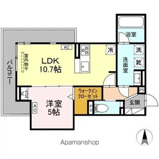 セレスティア草薙町【3階】の間取り