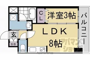 ピーノ京都西大路【311号室号室】の間取り