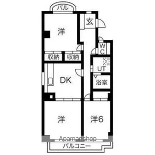 御棚町ヒルズ【2階】の間取り