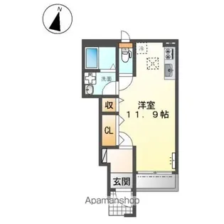 岐阜県岐阜市大菅南【アパート】の間取り