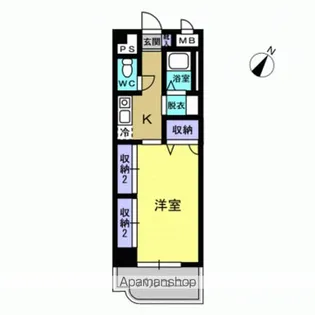 ティアラハイツ栄門【3階】の間取り