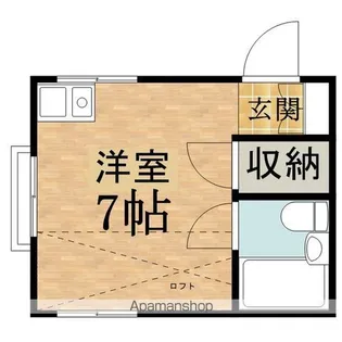 ラピュタ日野【201号室】の間取り
