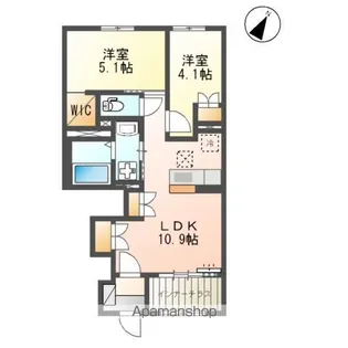 モルフォ【102号室】の間取り