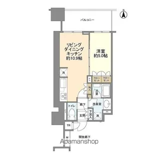 大阪府大阪市中央区安土町3丁目【マンション】の間取り