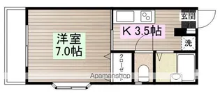 ロアジュール【105号室】の間取り