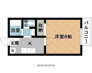 ハイツプラム【1階】の間取り