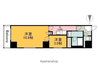 クレセント・ヒルズ【6階】の間取り