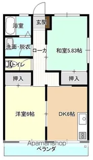 東ハイツ【202号室】の間取り