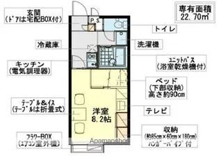 レオパレスユーカリ【107号室】の間取り