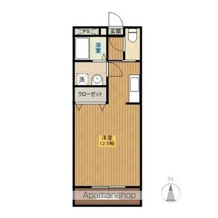 グリーンフィールド【302号室】の間取り