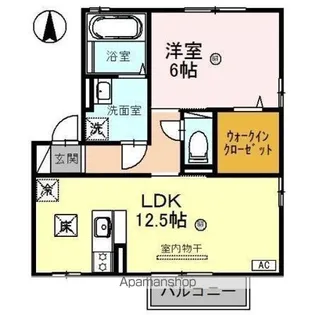 リビングタウン灯明寺 C【1階】の間取り