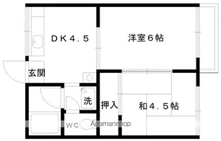 ハイツ野村【203号室】の間取り
