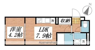 エクウス中村橋【3階】の間取り