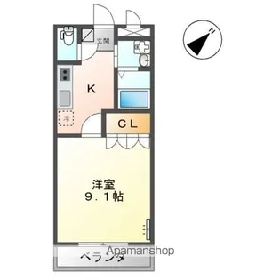 エバーハイム岩津【205号室】の間取り
