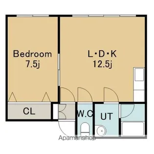 豊川ハイツ【2-C号室】の間取り