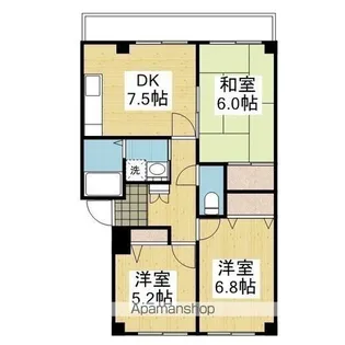 フィネス白石【3階】の間取り