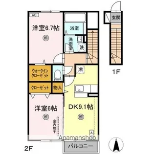 セリエース【206号室】の間取り