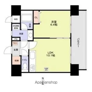 愛知県名古屋市東区泉1丁目【マンション】の間取り