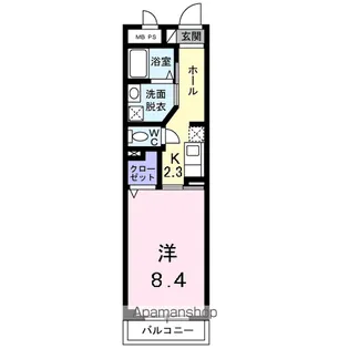 カンフィデンス三ヶ森【4階】の間取り