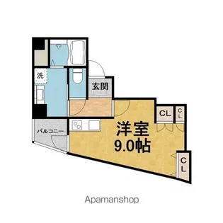 ROOM 結 豊中駅前【3階】の間取り