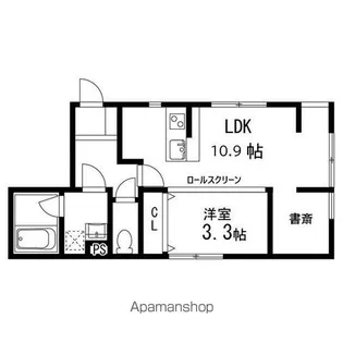 LECT連坊【101ok号室】の間取り