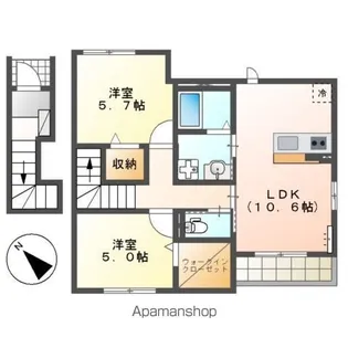 エターナル【2階】の間取り