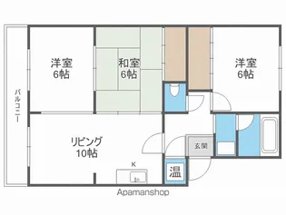 カルチャ松本【303号室】の間取り