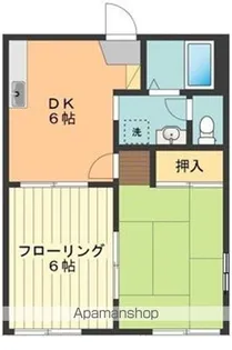 エスティーヌみよし【101号室号室】の間取り