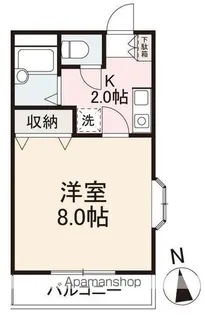 クレイドルⅤ・Ⅵ【2階】の間取り
