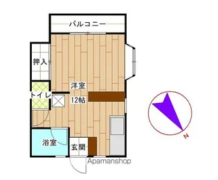 ハイジア【201号室】の間取り