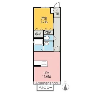 LUCIUS・S【203号室】の間取り