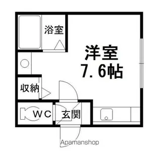 リバティとん田【405号室】の間取り
