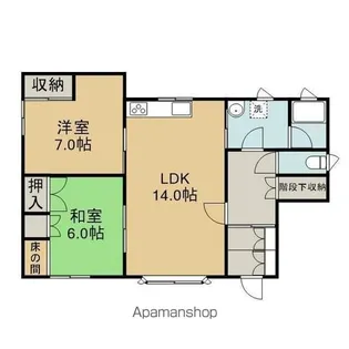 CLOCHETTE Ⅰ(クロシェッタ ワン)【1号室】の間取り