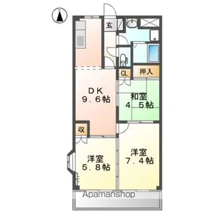 ライフパーク【2階】の間取り