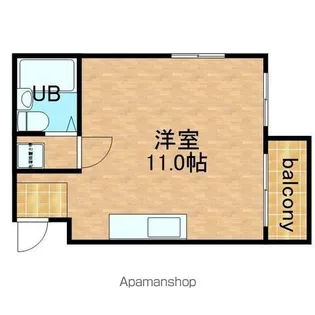 ローズマンション新深江【201号室】の間取り