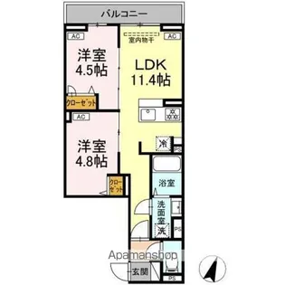 セレスティア鷺宮II【2階】の間取り