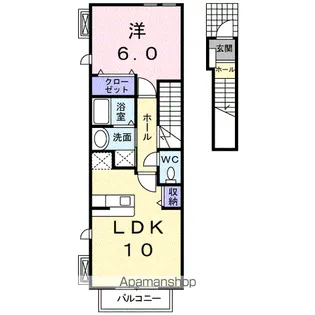 ペアシティ古河Ⅰ【2階】の間取り