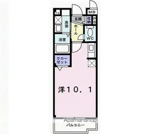 エアリーウエスト【2階】の間取り