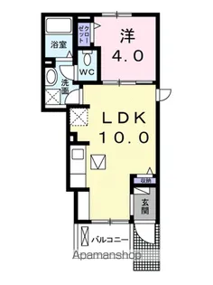 ラ・ポルト【1階】の間取り